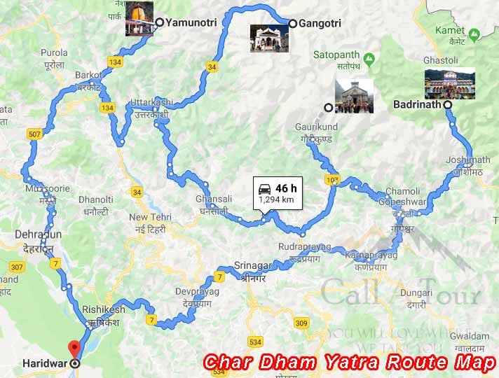 char dham tour itinerary